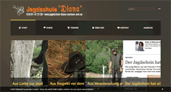 Desktop Screenshot of jagdschule-diana-sachsen-anh.eu